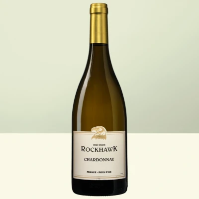 Afbeelding van 6 flessen Buttery Rockhawk Chardonnay Witte wijn Frankrijk Pays d&#039;Oc