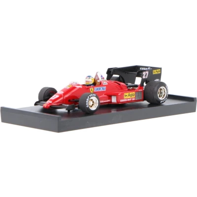 Afbeelding van Ferrari 126 C4 Turbo Brumm Modelauto 1:43 1984 Michele Alboreto Scuderia R142 CH Belgian