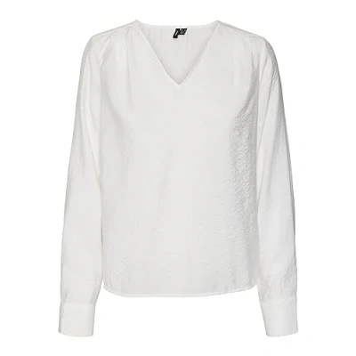 Afbeelding van VERO MODA top VMLENA met plooien wit
