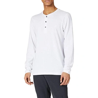 Afbeelding van camel active Leichtes MIT Henley Kragen AUS Longsleeve, Heren, Maat: XXL, Broke white