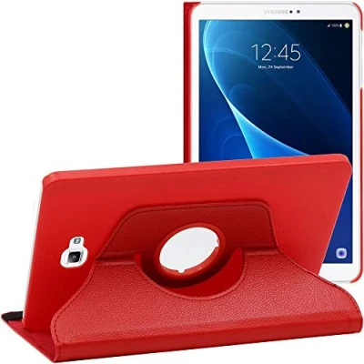 Afbeelding van ebestStar Hoes voor Samsung Galaxy Tab A6 A 10.1 (2018, 2016) T580 T585, Roterende Etui, Case, 360 Draaibaar hoesje, Rood