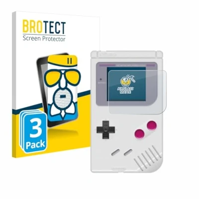 Afbeelding van BROTECT Screenprotector voor Nintendo Gameboy 1989 Folie Beschermfolie Beschermglas matte (3 Stuks)