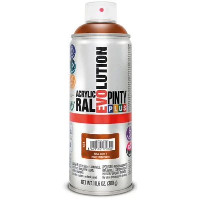 Afbeelding van Sprayverf Pintyplus Evolution RAL 8011 400 ml Nut Brown