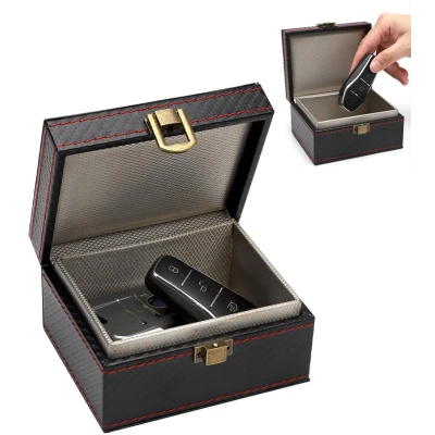 Afbeelding van Autosleutel RFID Antidiefstal Sleutelbox voor Autosleutels Beschermhoes Box kluis Anti Diefstal Doos Faraday Keyless Entry Sleutelbeschermer Sleuteletui Cadeautjes