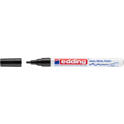 Afbeelding van edding 751 glanslakmarker zwart 1ST 1 2 mm / 4 9 001