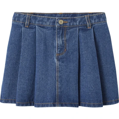 Afbeelding van Vertbaudet Meisjesplooirok van jeans