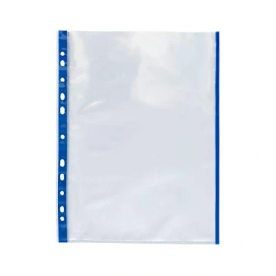 Afbeelding van Grafoplas 5501130 brochurehoezen met kleurindicator, A4, blauw
