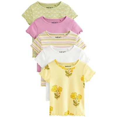 Afbeelding van Next Regular FIT 4 PACK . Tshirt print voor kinderen, Maat: 122, Peach pink