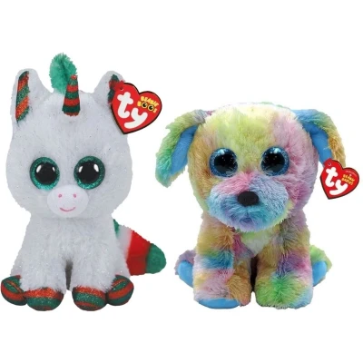 Afbeelding van Ty Knuffel Beanie Boo&quot;;s Christmas Unicorn &amp; Max Dog