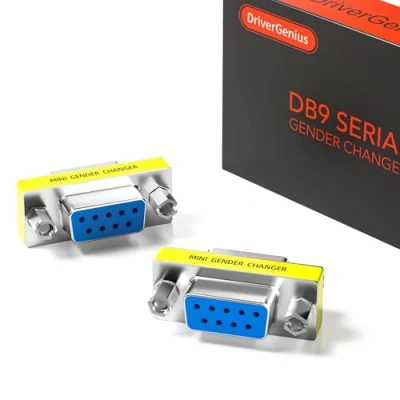 Afbeelding van DriverGenius Seriële RS232 Geslachtswisselaar DB9 COM Port Vrouw/Vrouw (2 stuks)