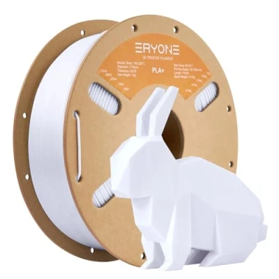 Afbeelding van ERYONE PLA Plus Filament 1.75mm PLA+ 3D Drucker +/ 0.03mm, 1kg (2.2lbs)/ Spule, Kaltweiß