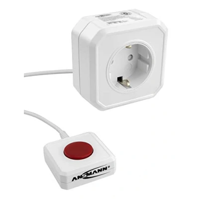Afbeelding van ANSMANN AES3.2 energiebesparende contactdoosadapter, programmeerbare schakelbare contactdoos voor PC, computer &amp; PC accessoires, moeiteloze montage