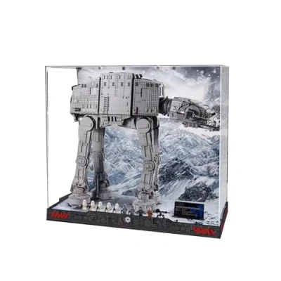 Afbeelding van Acryl vitrine voor Lego 75313 ATAT wandelmachine, stofdichte doos, compatibel met displaybox, opbergdoos, transparante doos (alleen koffer, geen model)