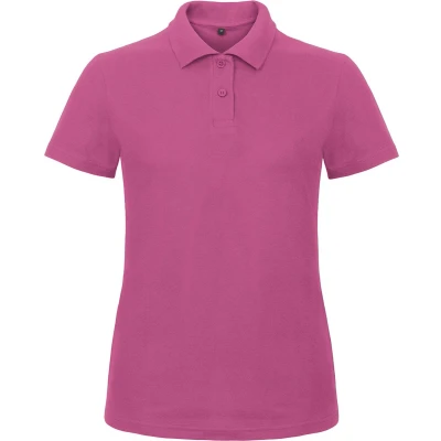 Afbeelding van Dames Polo ID.001 Fuchsia Paars merk B&amp;C maat XL