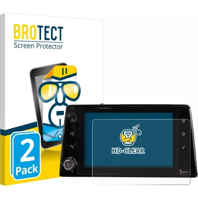 Afbeelding van BROTECT Screenprotector voor Peugeot Rifter 2019 Infotainment System Folie Beschermfolie transparant (2 Stuks)