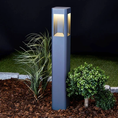 Afbeelding van Lucande LED tuinpad verlichting Annika aluminium, 80 cm