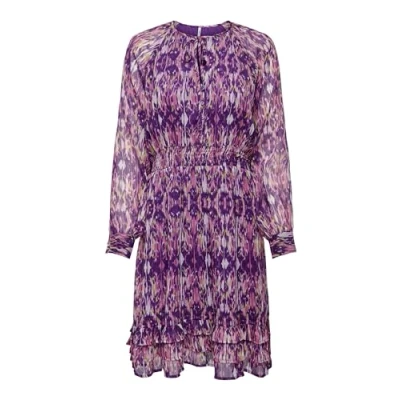 Afbeelding van ONLY jurk ONLVIVA met all over print paars/ roze