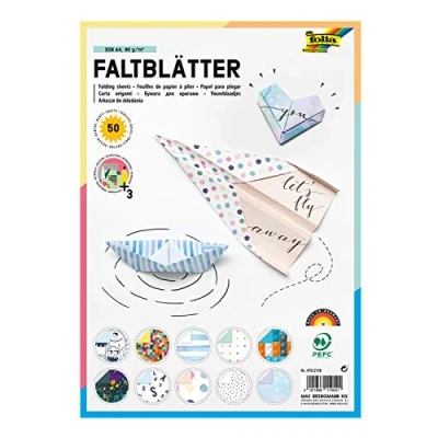Afbeelding van Folia vouwpapier ft A4, pak met 50 vel 5 stuks