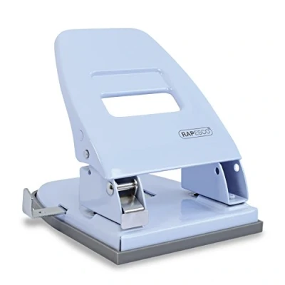 Afbeelding van Rapesco 1387 Retro 2 voudige perforator, 35 vellen stanscapaciteit, lichtblauw