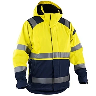 Afbeelding van Blåkläder 4987 1987 Shell jack High Vis ongevoerd Geel/Marineblauw maat XL