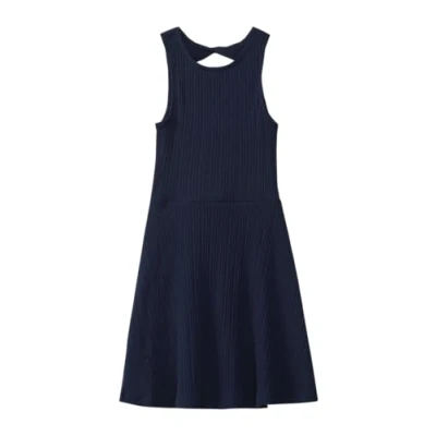 Afbeelding van s.Oliver Kurze AUS WARE MIT Cutout Gebreide jurk voor kinderen, Maat: 158, Navy