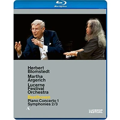 Afbeelding van Martha Argerich, Lucerne Festival Orchestra, Herbert Blomstedt Beethoven: Piano Concerto No.1 Symphony No.2 &amp; 3 (Blu ray)