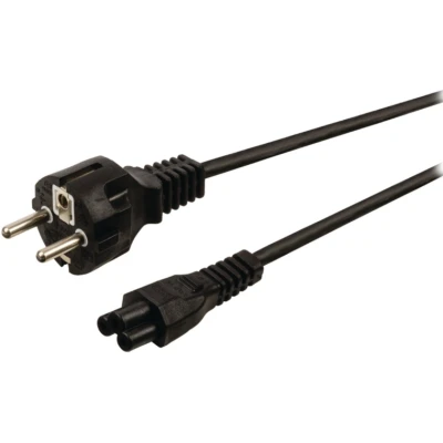 Afbeelding van Huismerk Voedingskabel Netsnoer Schuko C5 &quot;;Mickey Mouse&quot;; Zwart 1,8m