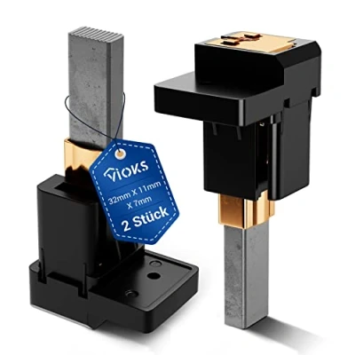 Afbeelding van VIOKS Koolborstelset, 2 x motorkoolborstels vervanging voor Dyson DC05 DC07 DC08 32 mm 11 7 met houder stofzuiger kolen motor