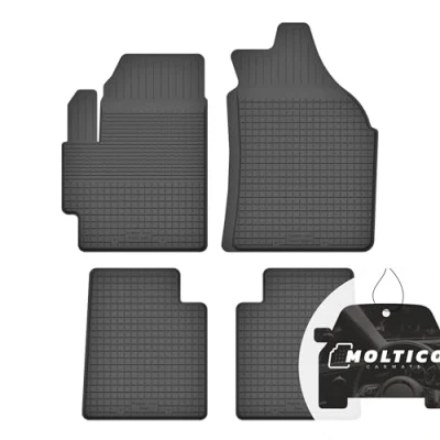 Afbeelding van Rubberen matten met rand auto vloermatten rubber automatten precies passend 4 delige set geschikt voor Daihatsu Sirion II M300 2004 2010