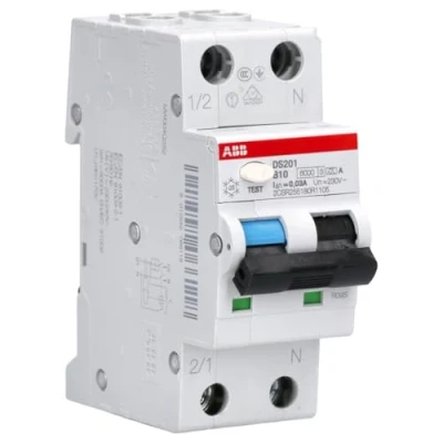 Afbeelding van Abb system pro m compact aardlekautomaat 1p n b kar 10a 30ma 6ka 2csr255180r1105