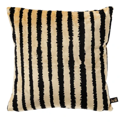 Afbeelding van Hoii LORENZO Sierkussen 45x45 cm Raven Zwart Multicolor met duurzame kussenvulling