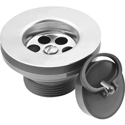 Afbeelding van Cornat Rezyklat afvoerventiel voor vuurton spoelbakken 1 1/2 inch AG gemaakt van gerecyclede kunststoffen Made in Germany kwaliteit/afvoerstop/gootsteenstop / T352504R