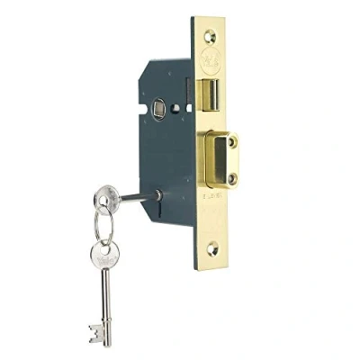Afbeelding van Yale 5 Hendel Mortice Sashlock Levering in geschenkverpakking 2.5 Inch/64 mm gepolijst messing