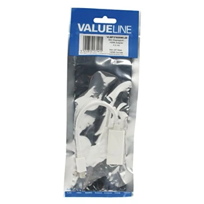 Afbeelding van Valueline Mini DisplayPort HDMI Adapter Wit 0.2 meter