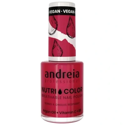 Afbeelding van Andreia Professional NutriColor Ademend Vegan Nagellak Kleur NC22 Pink Cherry 10.5ml
