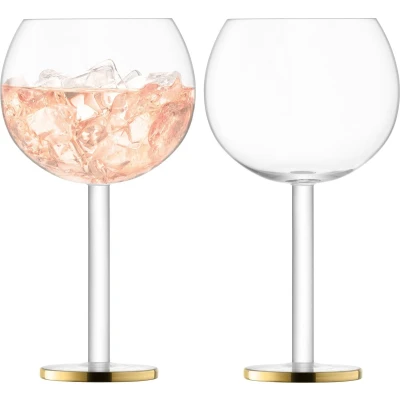 Afbeelding van Ballonglas L.S.A. Luca Gold 560 ml (Set van 2)