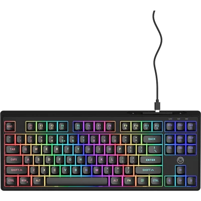 Afbeelding van Qware Tkl Jacksonville Bedraad Gamingtoetsenbord Zwart