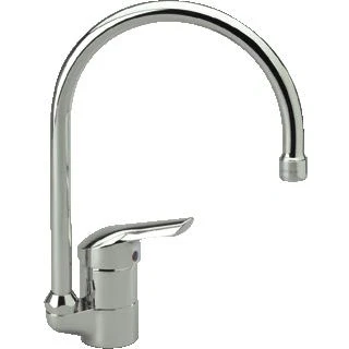 Afbeelding van Venlo Nimbus New hoge keukenkraan 1 greeps met click cartouche