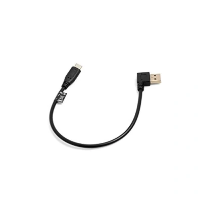 Afbeelding van System S USB C kabel 28 cm 3.1 Type stekker naar A 2.0 90 graden linkshoekige