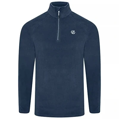 Afbeelding van Dare2B, Freethink II Heren Fleece met halve rits voor Heren, Moonlight Denim, Maat XS