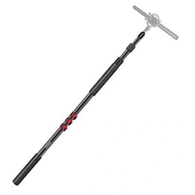 Afbeelding van Neewer Draagbare microfoonarm met 3 delen, uittrekbaar, standaard schroefdraad (1,6 cm (5/8 inch) en 27 TPI) verstelbare lengte van 91 tot 244 (NW 7000)