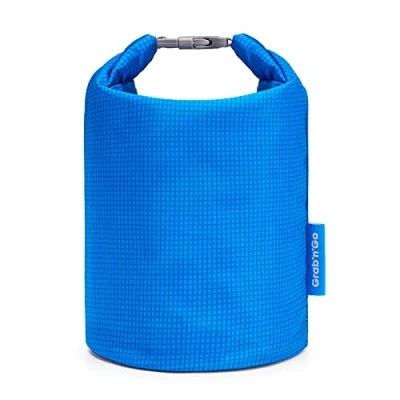 Afbeelding van Roll&#039;eat ® Grab&#039;n&#039;Go Active Waterdichte zak van 2,5 liter, milieuvriendelijk, BPA vrij, geïsoleerd nat, of het nu gaat om levensmiddelen, kleding voorwerpen, blauw, Blauw