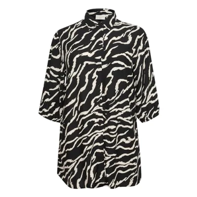 Afbeelding van Kaffe Curve Blouse, Dames, Maat: 44, Black