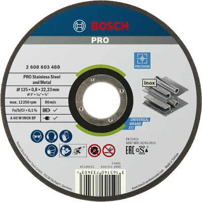 Afbeelding van Bosch Rapido doorslijpschijf Best for Inox, Ø 125mm
