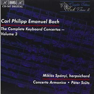 Afbeelding van Miklós Spányi, Concerto Armonico C.P.E. Bach: Keyboard Concertos Vol.3 (CD)