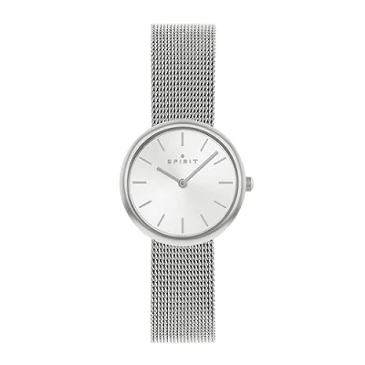 Afbeelding van Spirit Dames analoog quartz horloge met roestvrijstalen band SP4017, gepolijst zilver