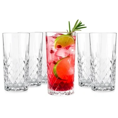 Afbeelding van Glasmark KROSNO, 300ml, Set van 6 stuks, Longdrinkglazen, Drinkglazen, Highball glazen, Waterglazen, Cocktailglazen, Ideaal voor thuis, restaurant en feesten, Klassieke vorm
