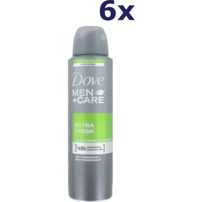 Afbeelding van 6x Dove Deospray Men Care Extra Fresh 150 ml