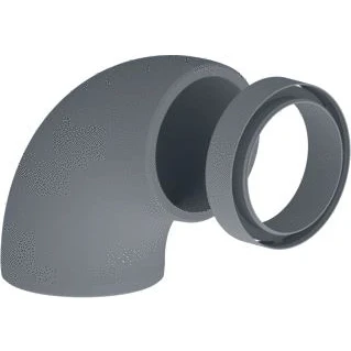 Afbeelding van Burgerhout ventilatiekanaal bocht geïsoleerd EPS Ø 125 mm 90