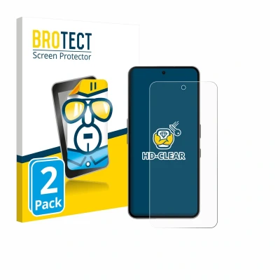 Afbeelding van BROTECT Screenprotector voor Nothing Phone (3a) Pro Folie Beschermfolie transparant (2 Stuks)